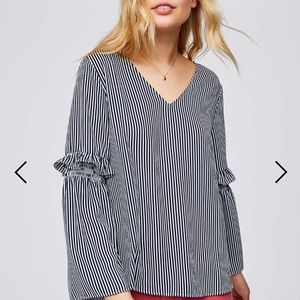 NWT LOFT Bell Sleeve Blouse